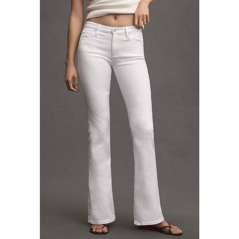 AG Adriano Goldschmied Angel Bootcut White Jeans 25R Low Rise